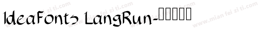 IdeaFonts LangRun字体转换